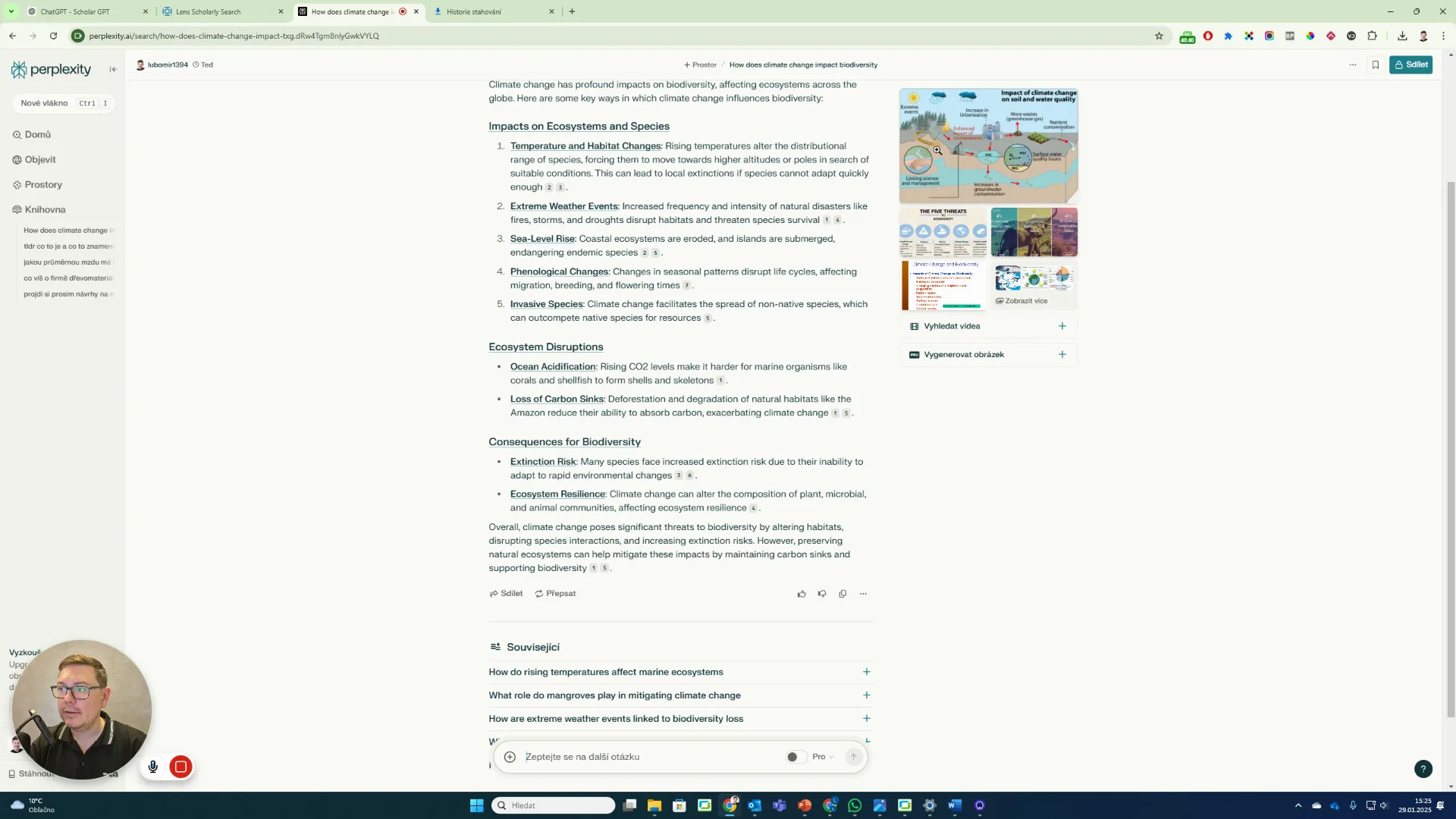 TOP 10 nástrojů umělé inteligence pro vědce, výzkumníky a vysokoškolské pedagogy i studenty (od rešerší až po tvorbu vědeckých textů) 9 Výstup z Perplexity