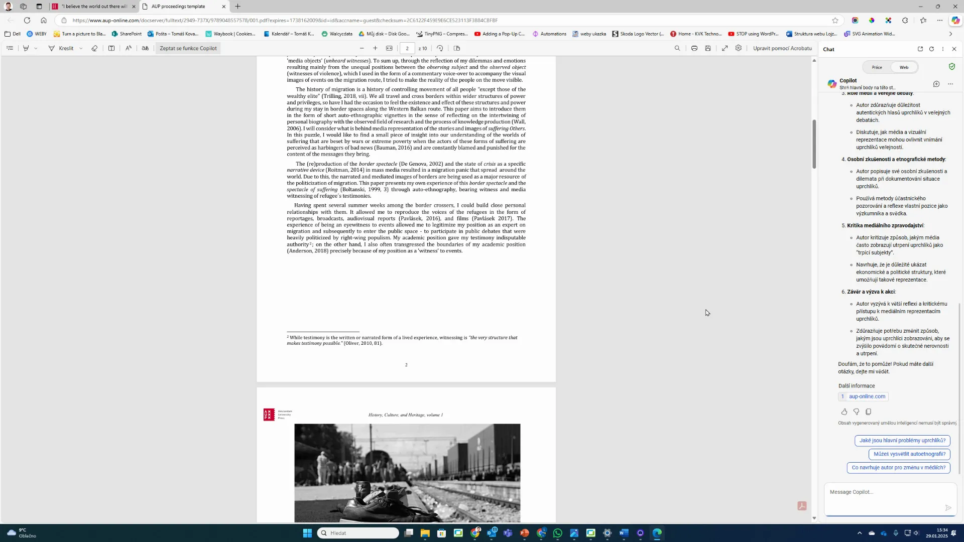 TOP 10 nástrojů umělé inteligence pro vědce, výzkumníky a vysokoškolské pedagogy i studenty (od rešerší až po tvorbu vědeckých textů) 10 Funkce citací v kopilotovi