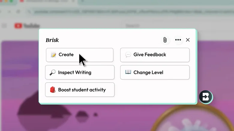 Brisk Teaching AI: Jak zefektivnit svou práci pro žáky 1 Brisk AI create obrazek 1 2