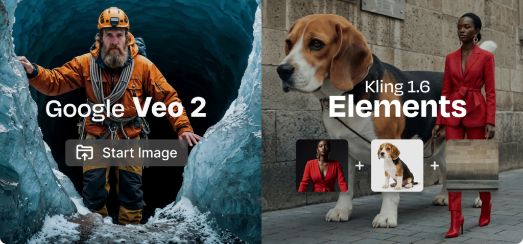 AI na Freepiku se utrhla z řetězu! Co všechno umí? 1 Freepik Google Veo 2 Kling 1.6 Elements info April 2025